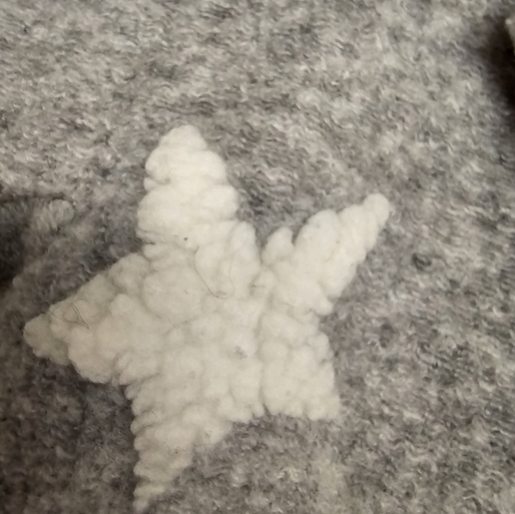 GAP Gray & White Star Button Down Toddler Jacket - Picture 8 of 9